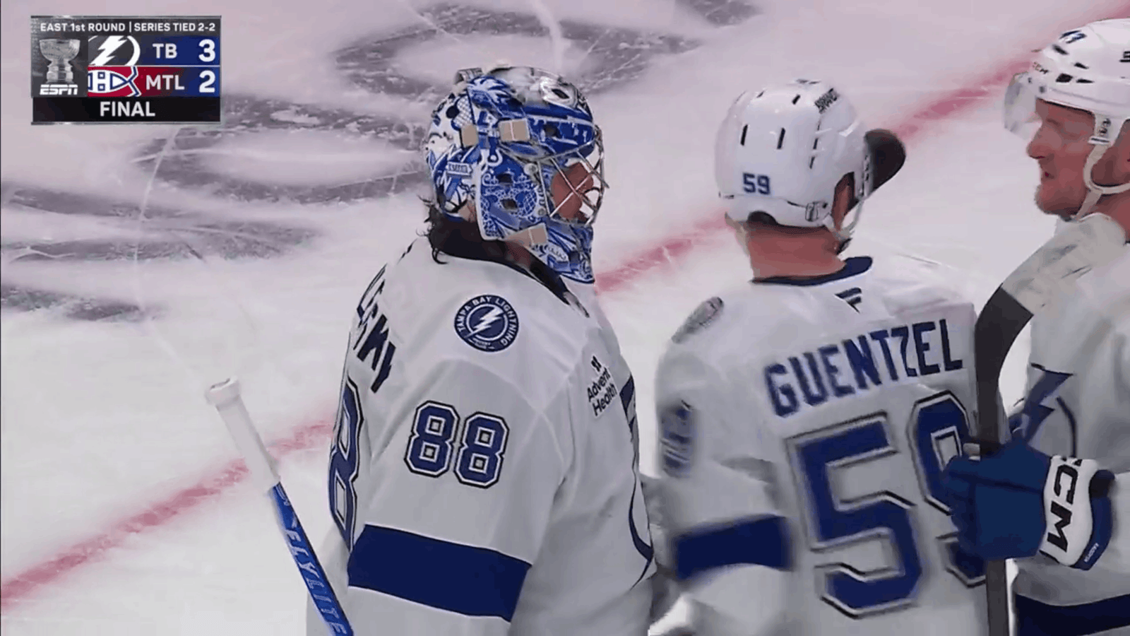 NHL playoffs: Tampa Bay egalează (2-2) seria cu Montréal Canadiens după o confruntare epică