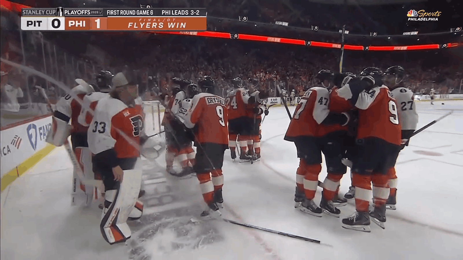 NHL playoffs: Philadelphia Flyers elimină Pittsburgh Penguins după un meci care a părut că depășește granițele realului