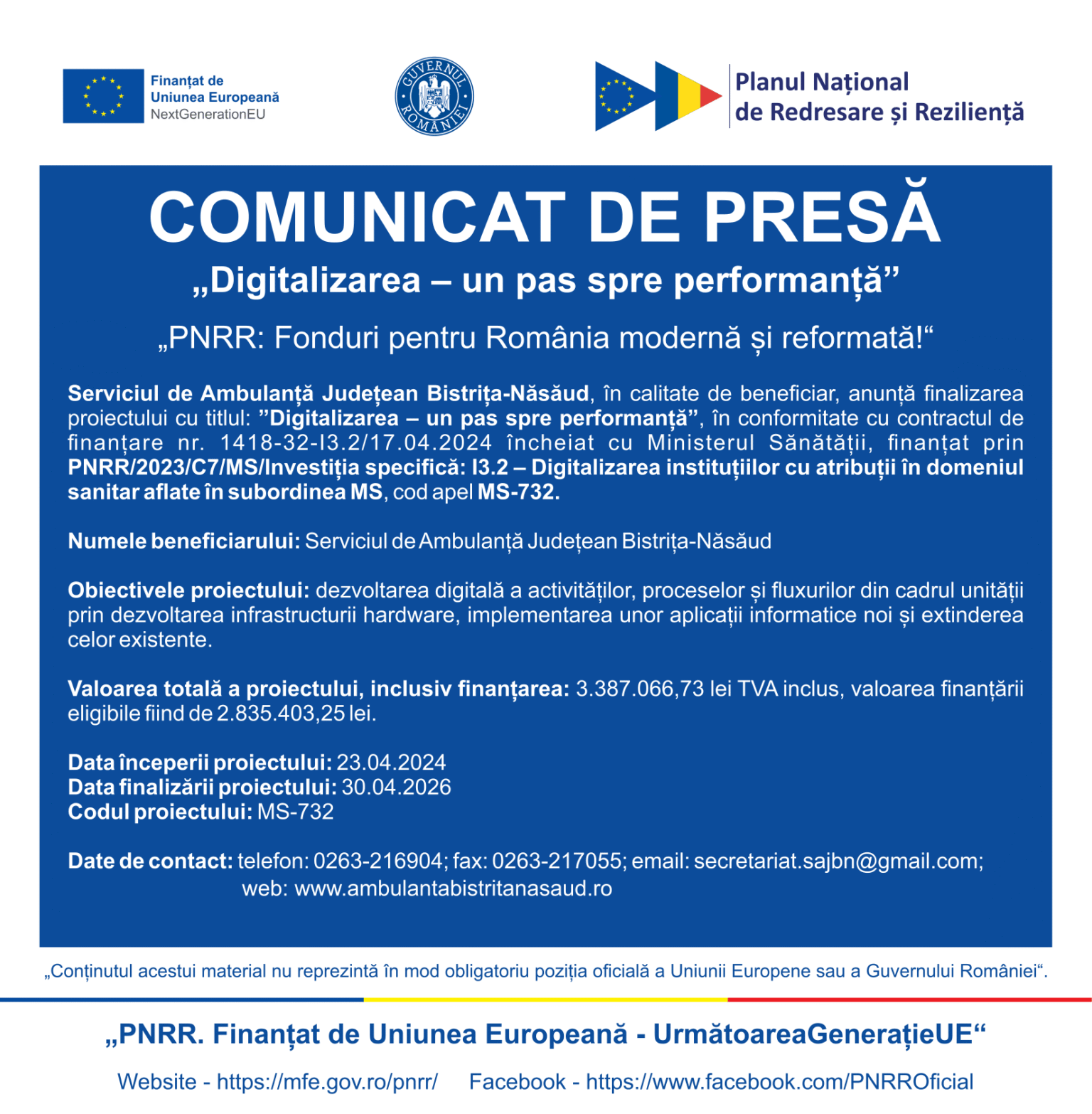 Comunicat online Bistrita Nasaud serviciul de ambulanta-1