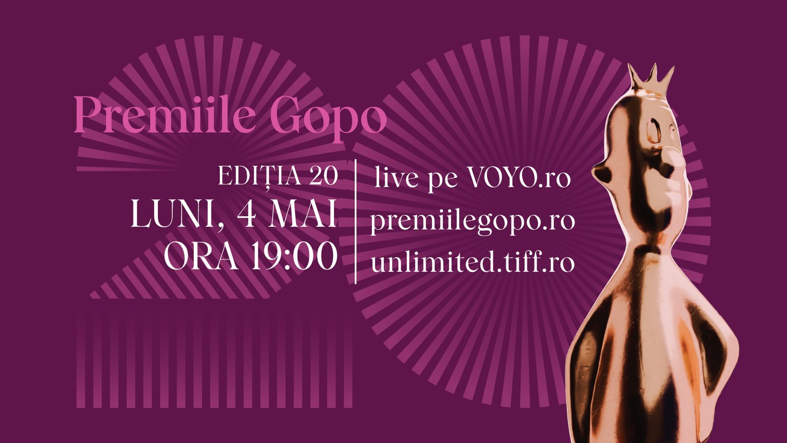 Gala aniversară Gopo 2026 – invitați, momente speciale și cele mai așteptate premii ale serii