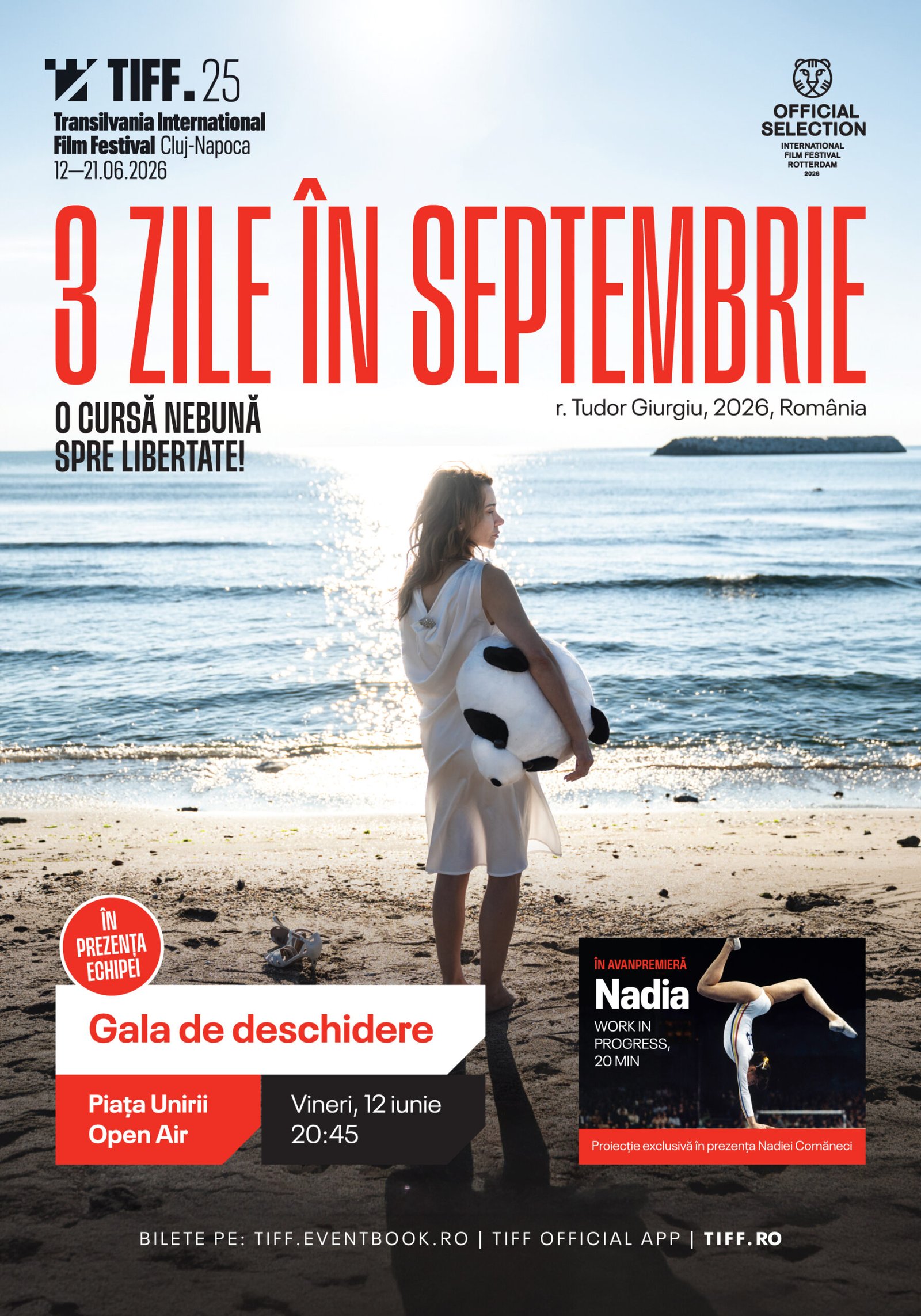 TIFF.25 se deschide cu 3 zile în septembrie și un moment special Nadia Comăneci
