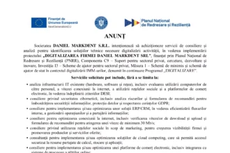 anunt-achizitie-daniel-markdent-srl