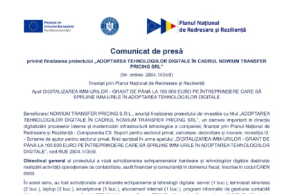 comunicat-de-presa-final-NOWIUM TRANSFER PRICING