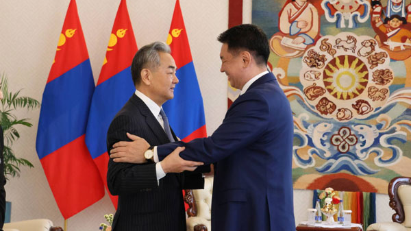 Președintele Mongoliei l-a primit pe ministrul chinez de Externe