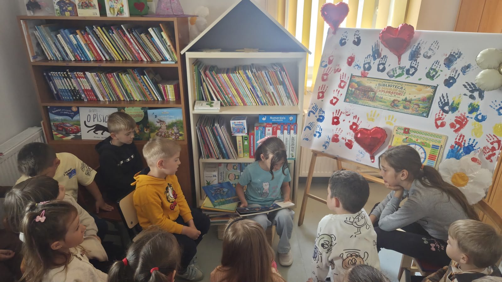 100 de cărți, sute de vise: la Sahastru s-a deschis prima minibibliotecă pentru copiii grădiniței și școlii primare cu sprijinul Asociației INACO