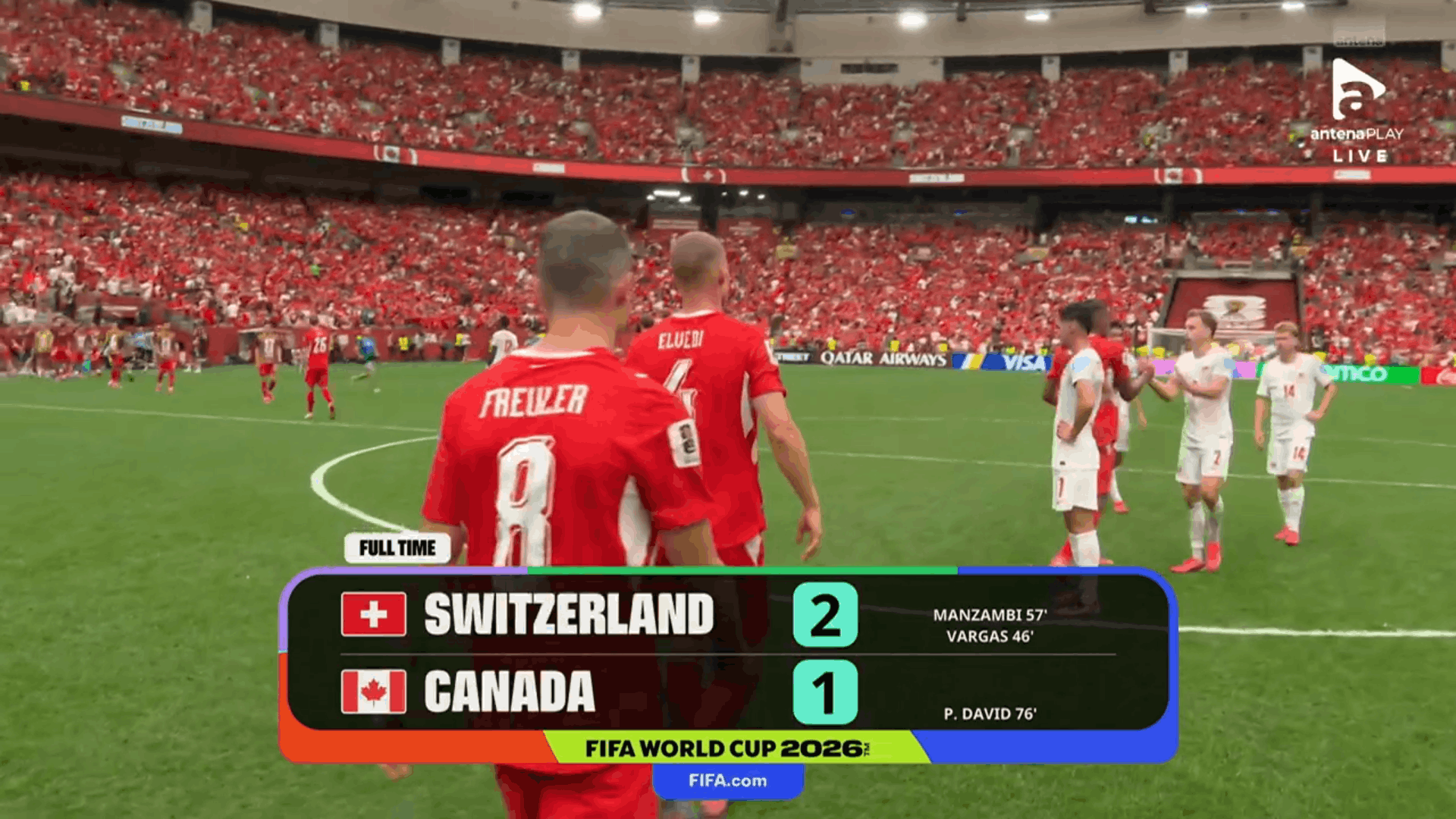 CM Fotbal: Elveția câștigă duelul cu Canada și Grupa B, după un meci echilibrat
