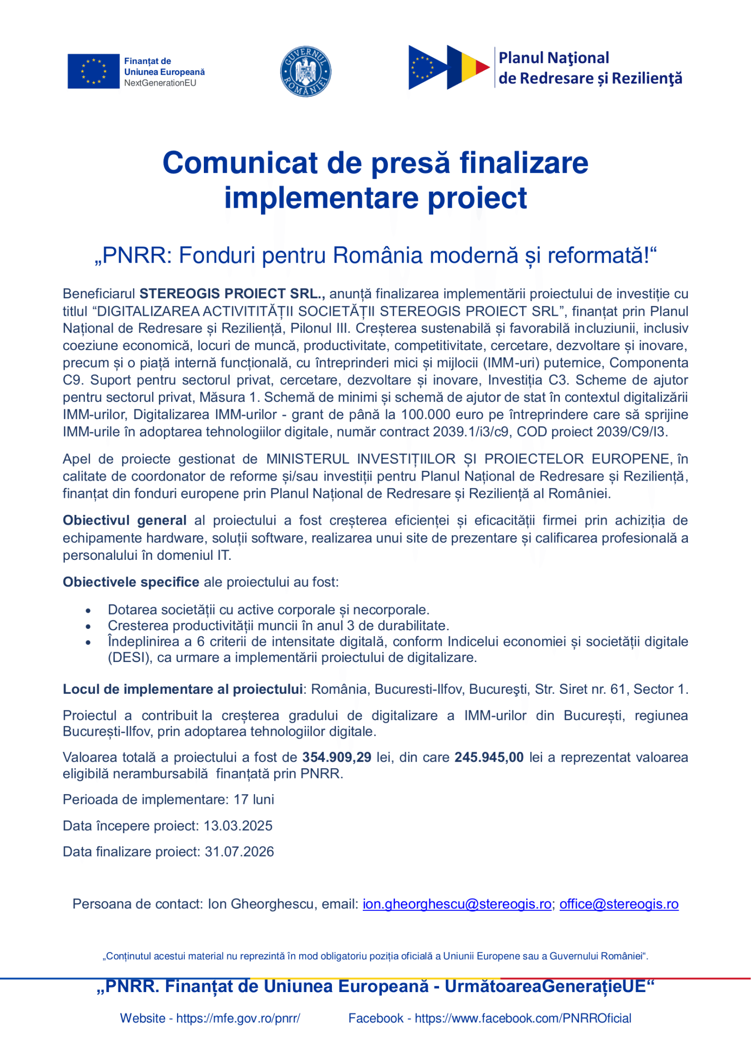 Comunicat de presa finalizare proiect_Stereogis-1