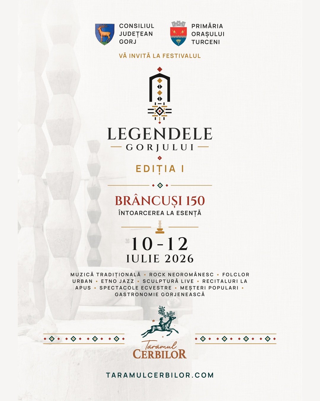 Tărâmul Cerbilor găzduiește festivalul ”Legendele Gorjului”