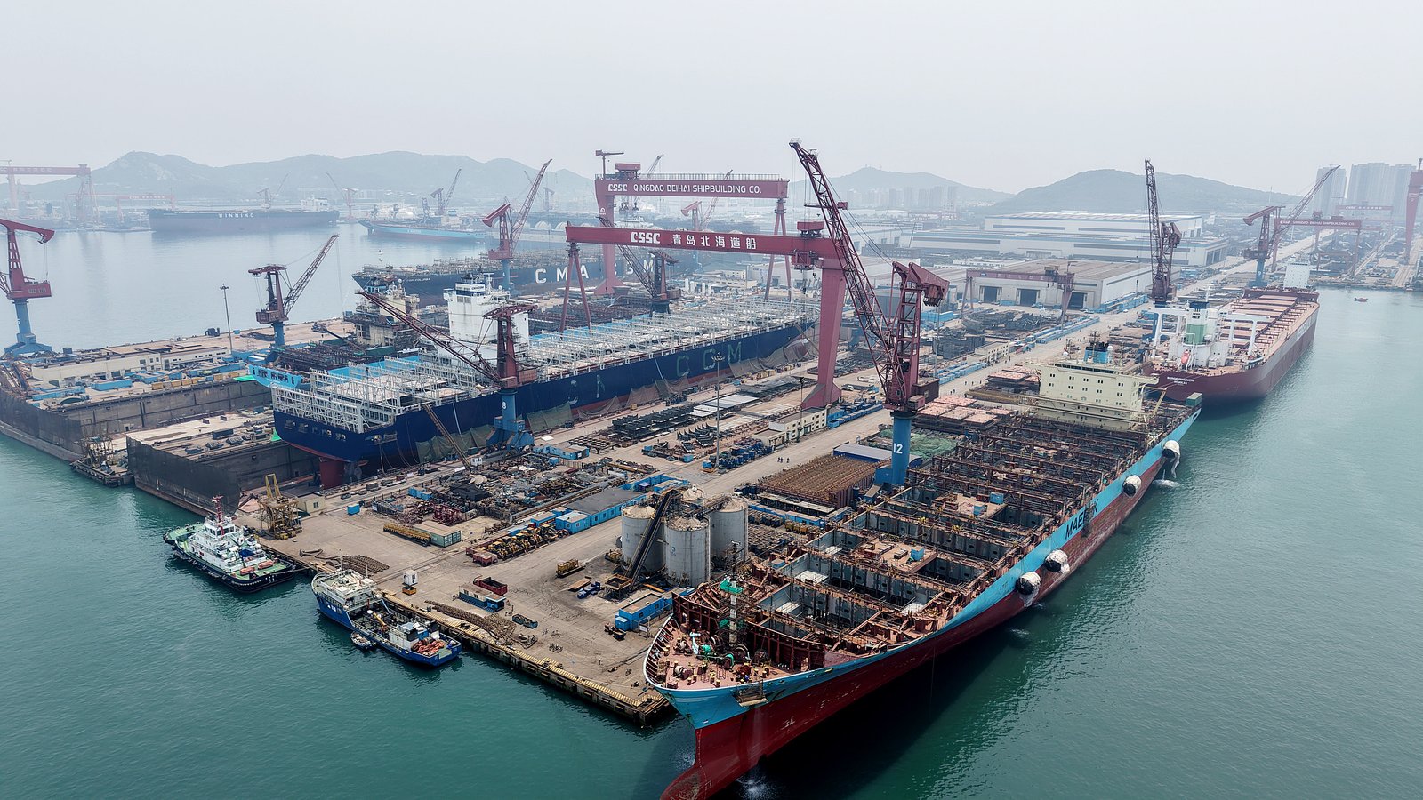 Industria chineză de construcții navale rămâne lider mondial