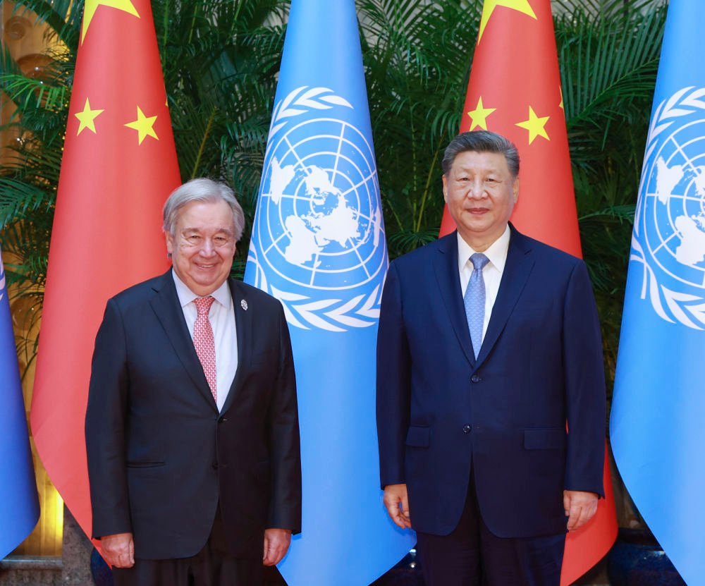 Xi Jinping s-a întâlnit la Shanghai cu secretarul general al ONU, Antonio Guterres
