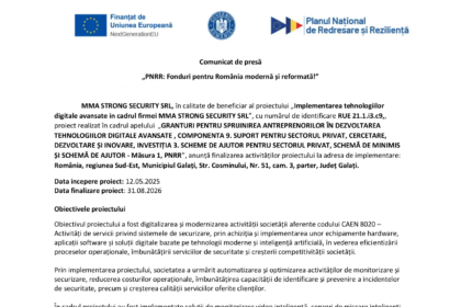 Anunt de presa final proiect - MMA-2