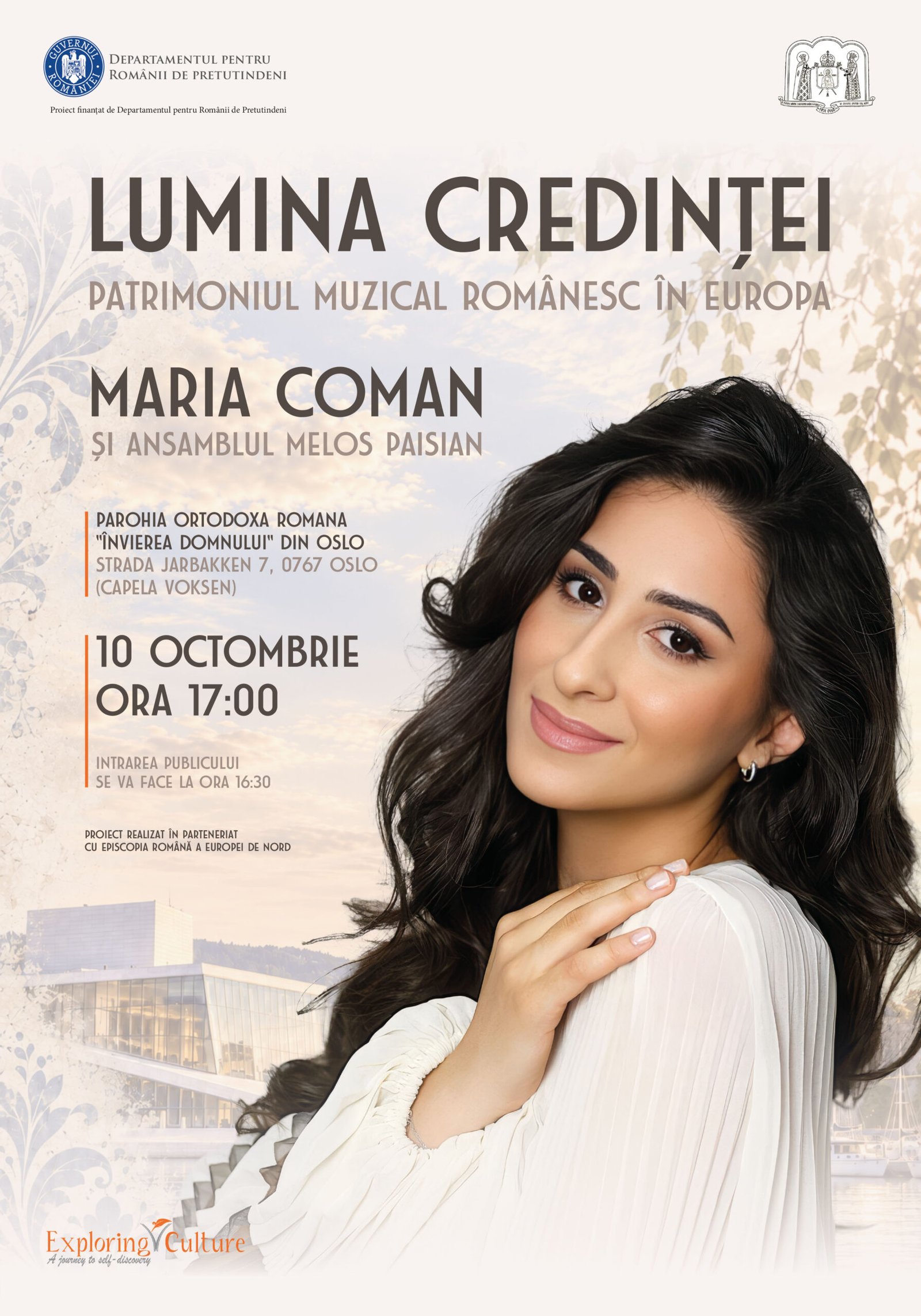 Turneul internațional „Lumina credinței. Patrimoniul muzical românesc în Europa” aduce muzica bizantină românească la Madrid, Lisabona, Londra și Oslo