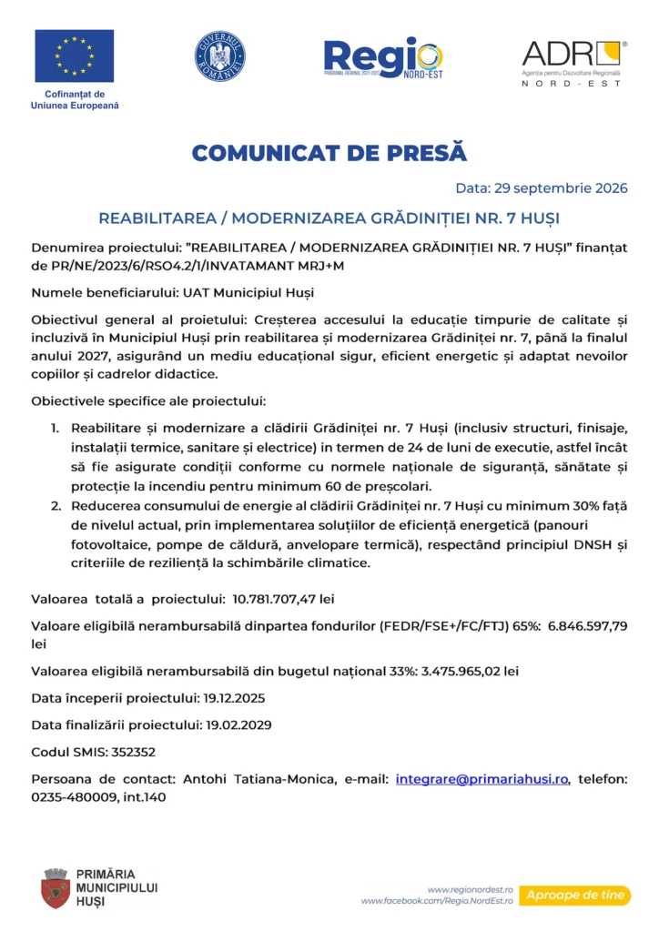 husi-gradinita-nr7-comunicat-presa-29-septembrie