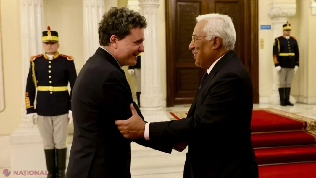Preşedintele Consiliului European, Antonio Costa, primit la Palatul Cotroceni de președintele Nicușor Dan