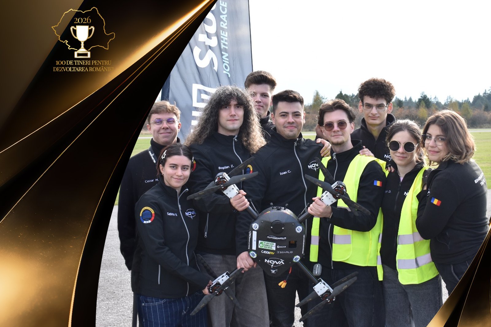 NOVA, echipa de studenți români care proiectează drone și aeronave de performanță, în „100 de tineri pentru dezvoltarea României”