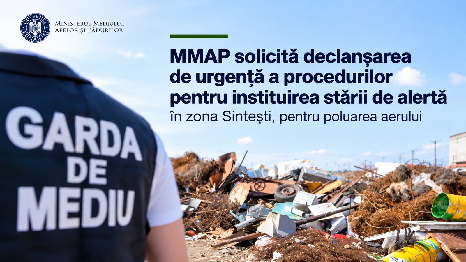 Diana Buzoianu: MMAP solicită declanșarea de urgență a procedurilor pentru instituirea stării de alertă în zona Sintești