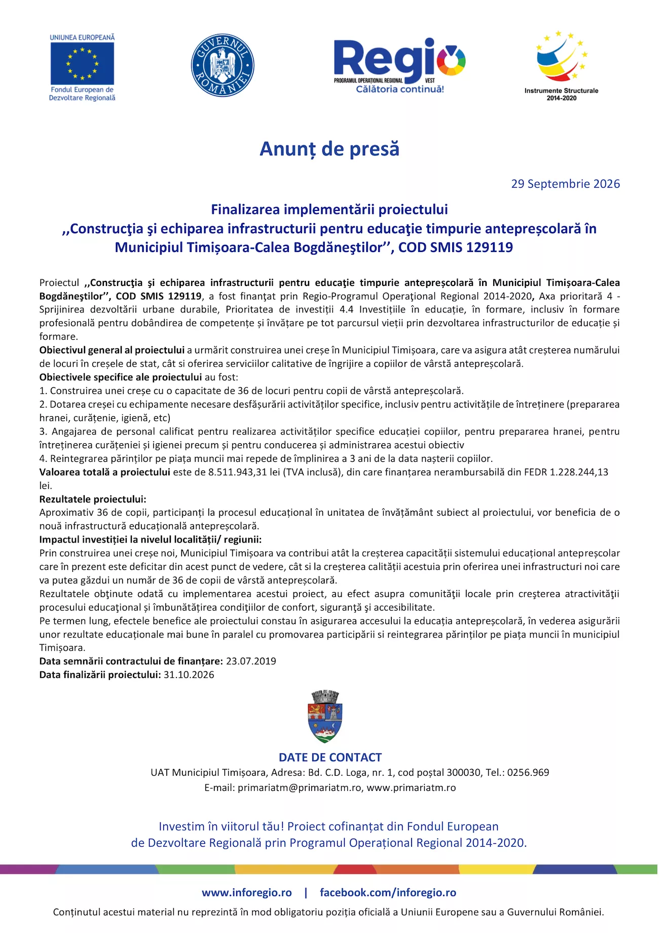timisoara-calea-bogdanestilor-anunt-de-presa-septembrie