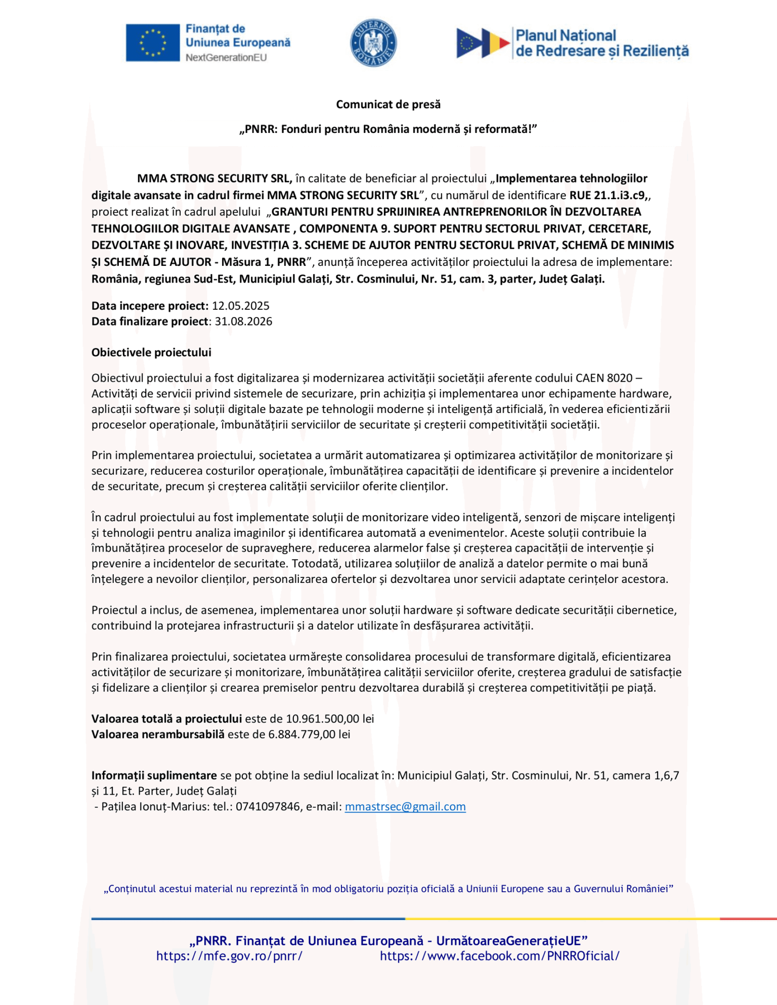 Anunt de presa final proiect - MMA STRONG SECURITY-1
