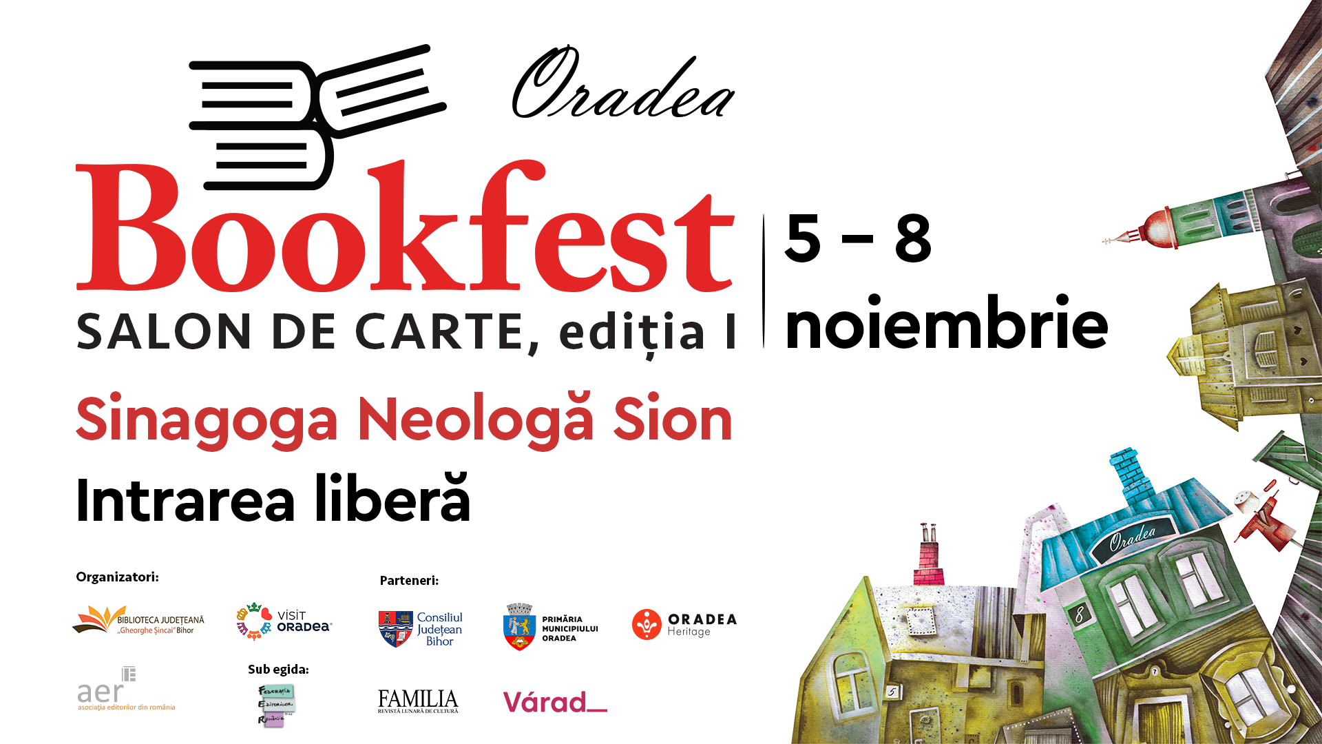 Bookfest anunță o spectaculoasă primă ediție la Oradea